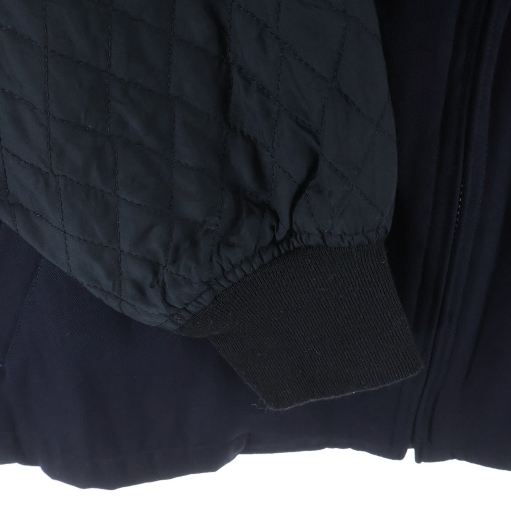 COMME des GARCONS HOMME PLUS(コムデギャルソンオムプリュス) 89AW Sleeve Layered Bomber Jacket ボンバージャケット ジップブルソン キルティング ブラック