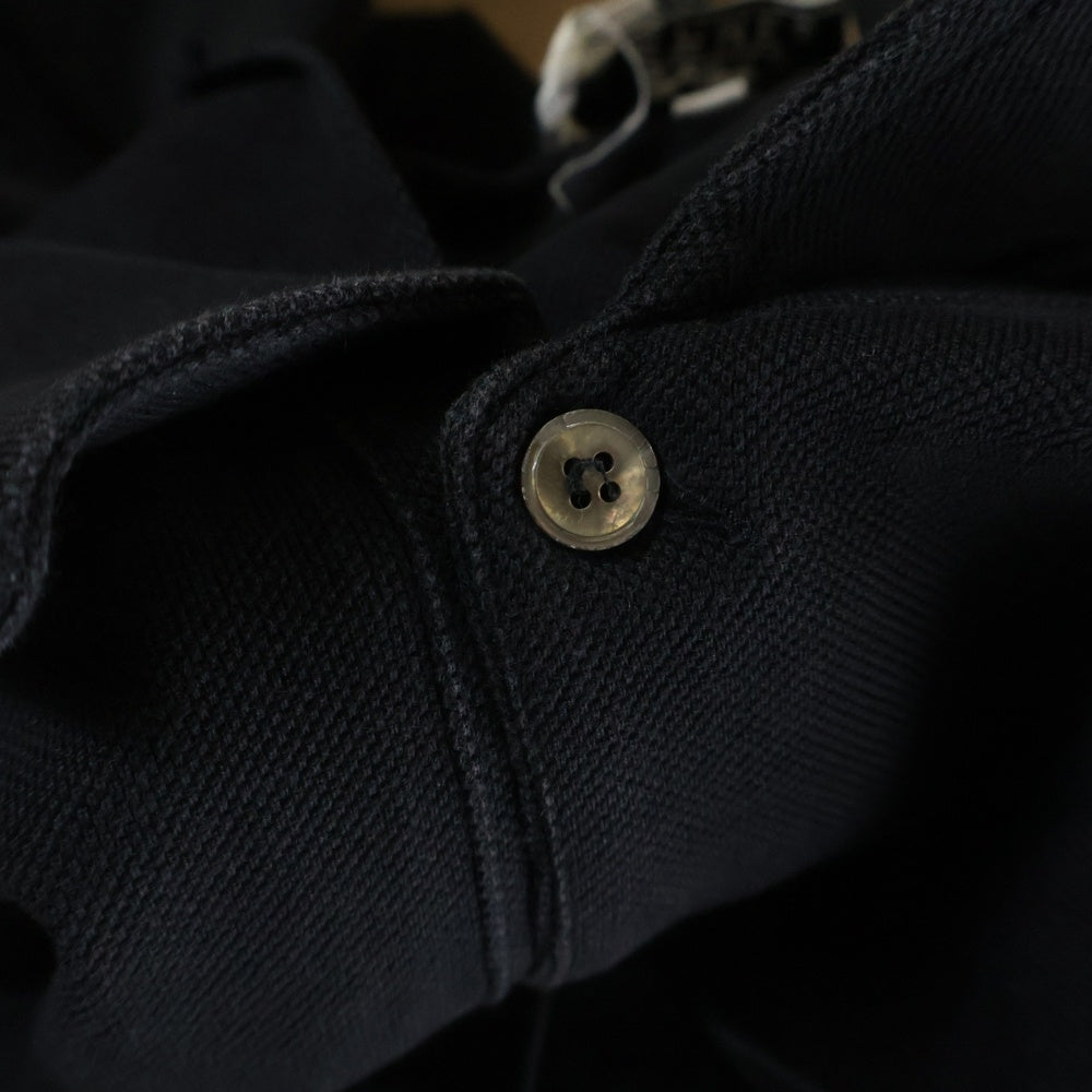 HERMES(エルメス) VINTAGE 胸ポケット H刺繍 ポロシャツ 半袖ポロシャツ ブラック