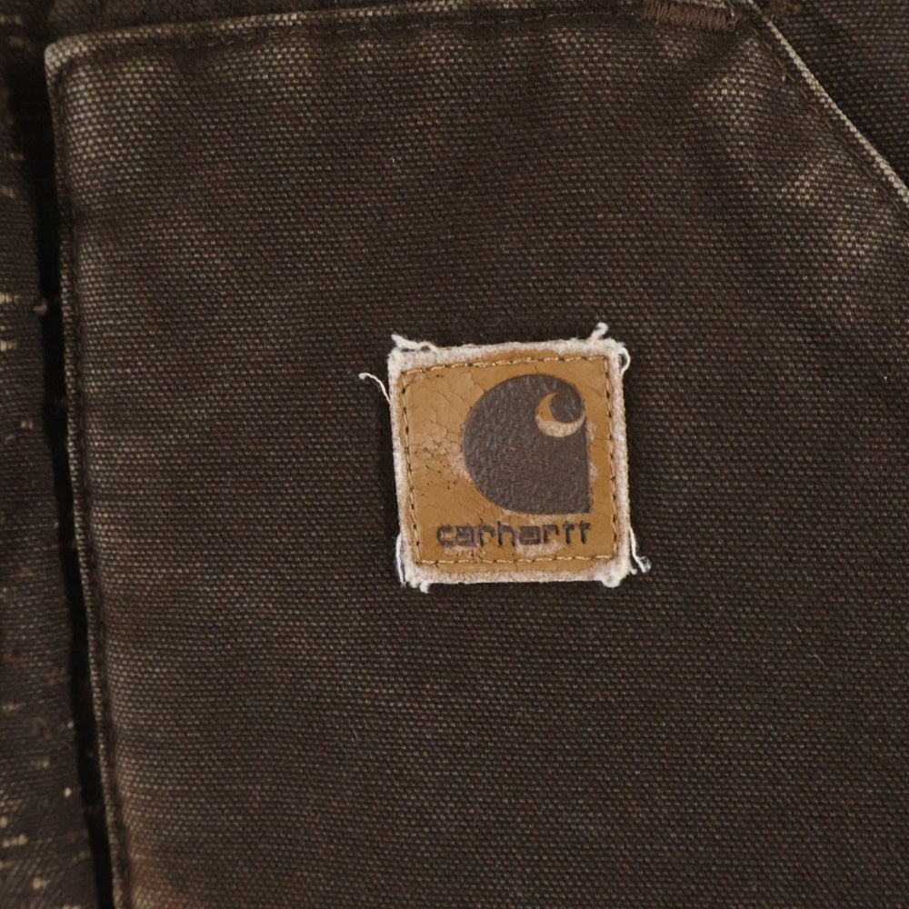 CARHARTT(カーハート) 00s COTTON DUCK ZIP VEST コットンダック ジップ 中綿 ベスト ブラウン