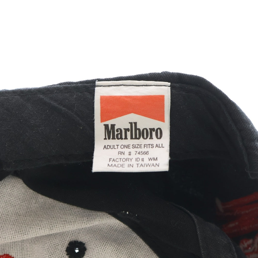 VINTAGE(ヴィンテージ) 90s Marlboro LIZARDROCK CAP マルボロ 刺繍 キャップ 帽子 ブラック/レッド