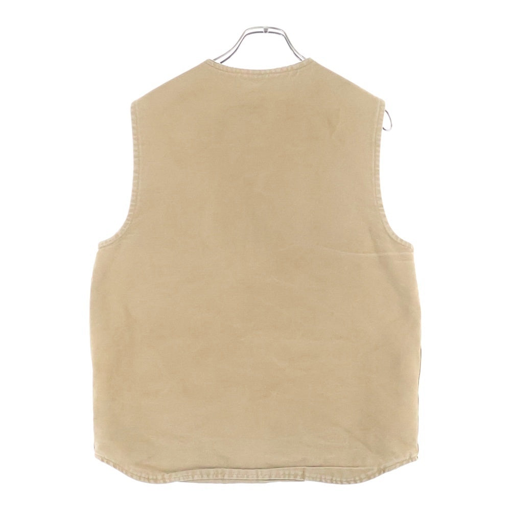 CARHARTT(カーハート) 00s COTTON DUCK BOA ZIP VNECK VEST コットンダック ジップ ボア ベスト キャメル