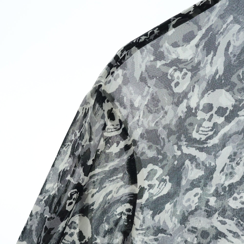 NUMBER (N)INE(ナンバーナイン) 01SS タイム期 スカル 総柄シルク