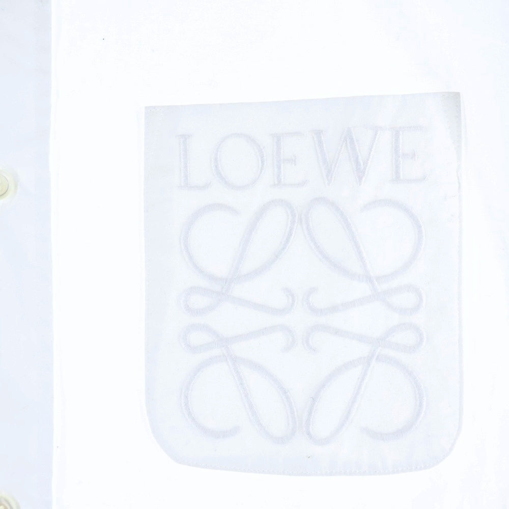LOEWE(ロエベ) 25SS アナグラム刺繍ポケット長袖シャツ ホワイト