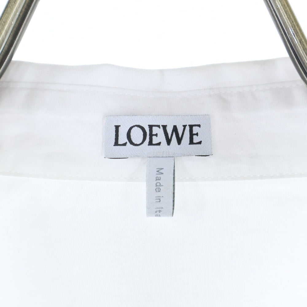 LOEWE(ロエベ) 25SS アナグラム刺繍ポケット長袖シャツ ホワイト