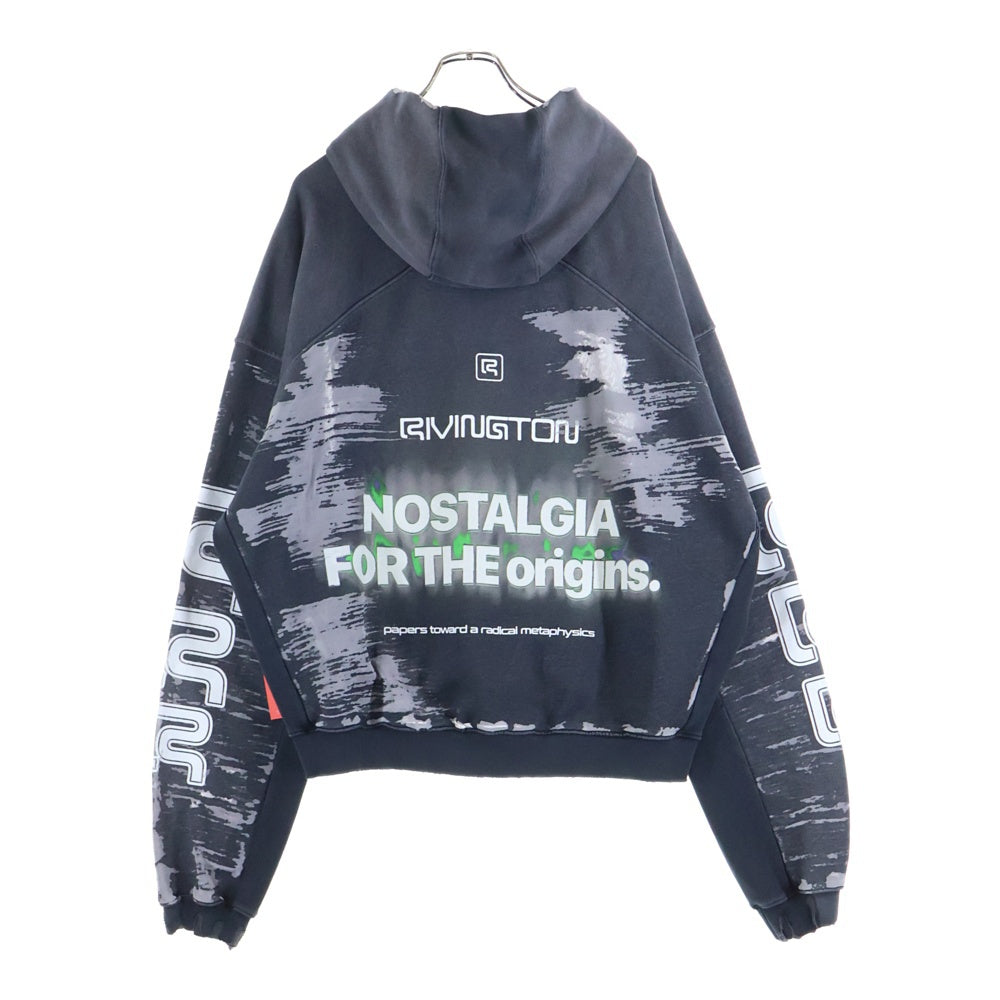 RRR123 RIVINGTON roi Rebis(リヴィントンロイレビス) オリジンズ メカニック フーディー パーカー ブラック