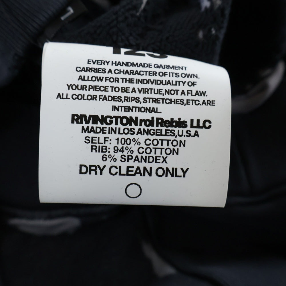 RRR123 RIVINGTON roi Rebis(リヴィントンロイレビス) オリジンズ メカニック フーディー パーカー ブラック