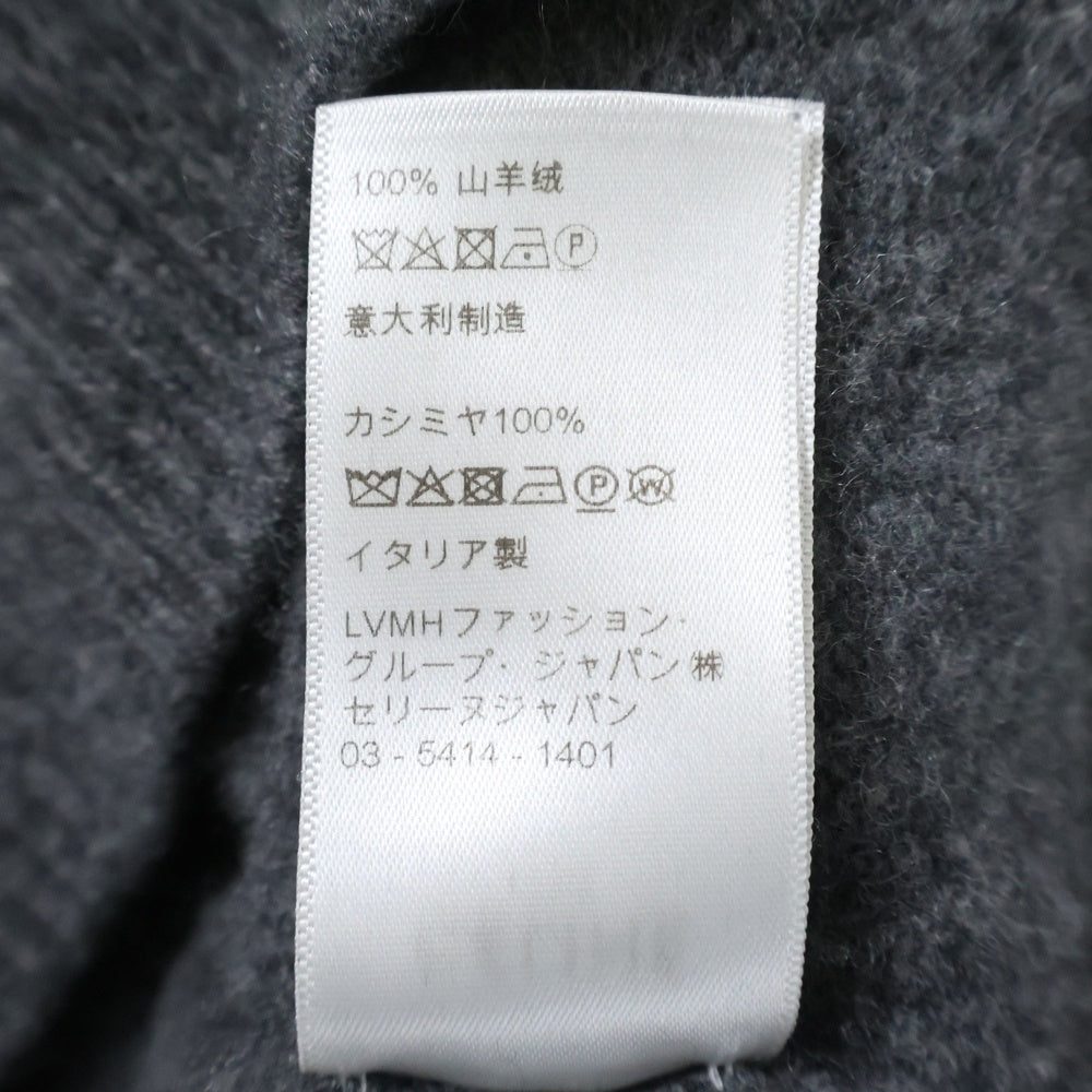 CELINE(セリーヌ) フィービー期 カシミヤ Vネック ニット セーター グレー レディース