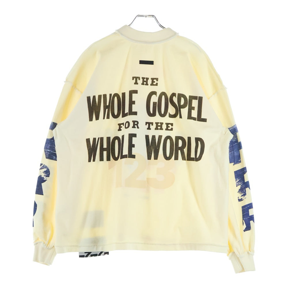 RRR123 RIVINGTON roi Rebis(リヴィントンロイレビス) 22AW ×FEAR OF GOD Sweatshirt フィアオブゴッド スウェット イエロー