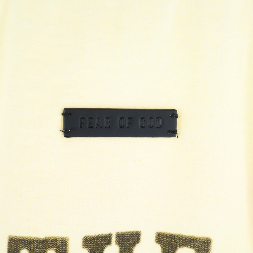 RRR123 RIVINGTON roi Rebis(リヴィントンロイレビス) 22AW ×FEAR OF GOD Sweatshirt フィアオブゴッド スウェット イエロー