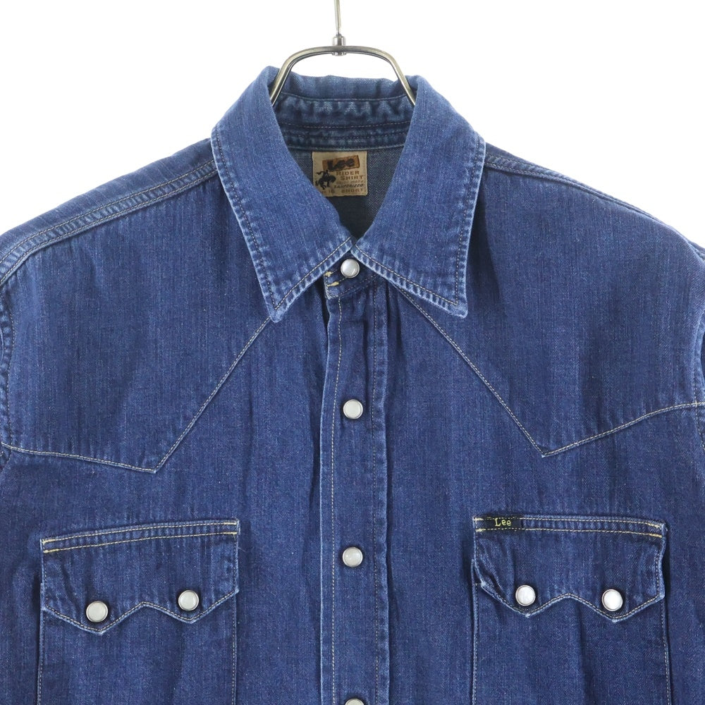 LEE(リー) 復刻 VINTAGE RIDER SHIRT 跳ね馬デニム長袖シャツ ウエスタン