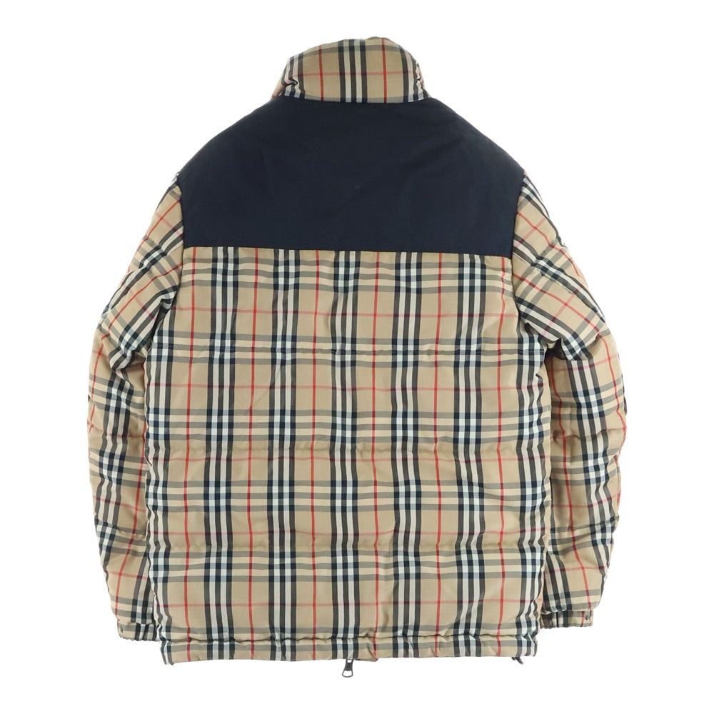 BURBERRY LONDON(バーバリーロンドン) Reversible Check Puffer Jacket ノバチェック リバーシブル ダウン ジャケット ブラウン×ブラック 8018862