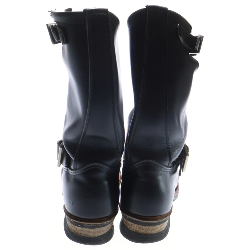 RED WING(レッド ウイング) 90s ENGINEER BOOTS MADE IN USA PT99 2268 前期 USA製 刺繍羽タグ エンジニアブーツ ブラック D08359