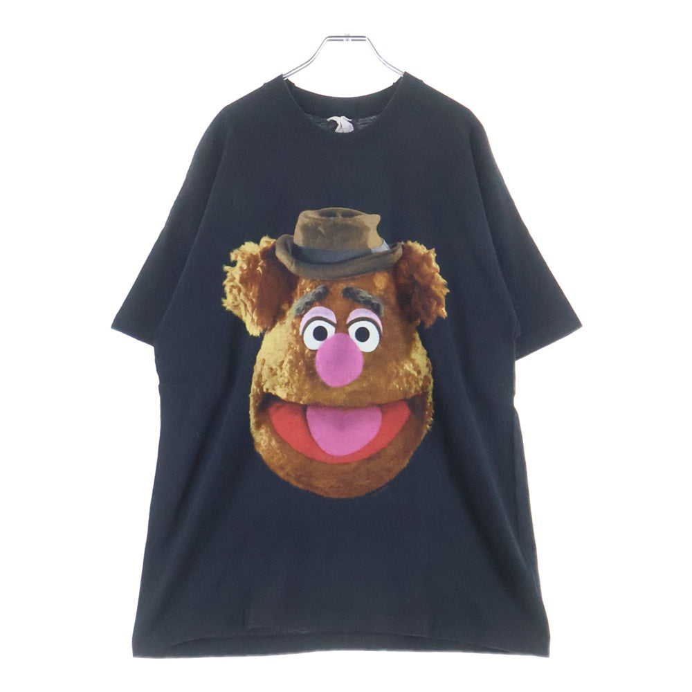 VINTAGE(ヴィンテージ) 90s FOZZIE フォジー セサミストリート キャラクター プリント 半袖Tシャツ カットソー ブラック
