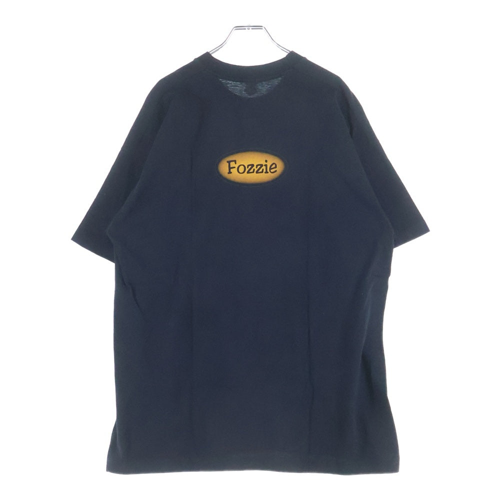 VINTAGE(ヴィンテージ) 90s FOZZIE フォジー セサミストリート キャラクター プリント 半袖Tシャツ カットソー ブラック