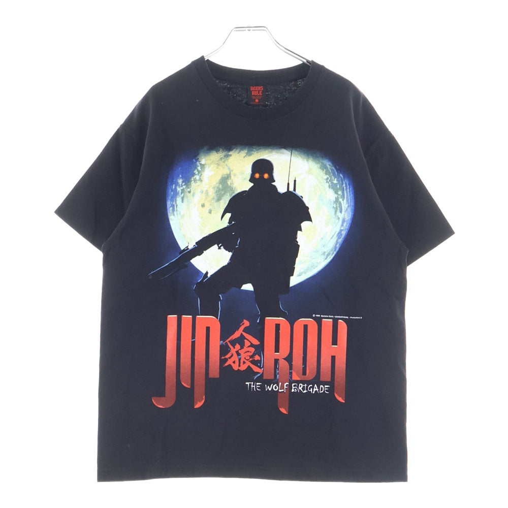 GEEKSRULE(ギークスルール) JIN-ROH 人狼 ムービーTシャツ 半袖プリントTシャツ カットソー ブラック