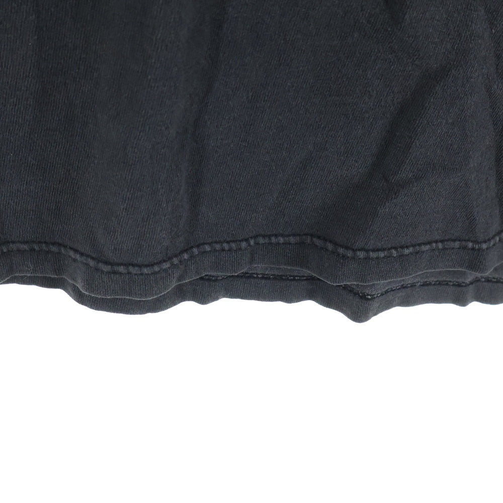 VINTAGE(ヴィンテージ) 90s PLASTIK プラステック クレイジーカット 両面プリント 半袖Tシャツ アニメTシャツ カットソー ブラック