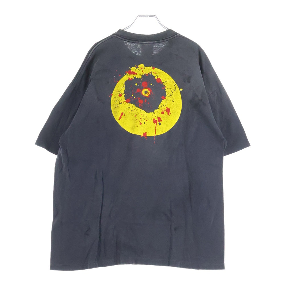 READY MADE(レディメイド) 24SS SS T-SHIRT SMILE/BLACK スマイル プリントTシャツ ブラック RE-CO-BK-00-00-279