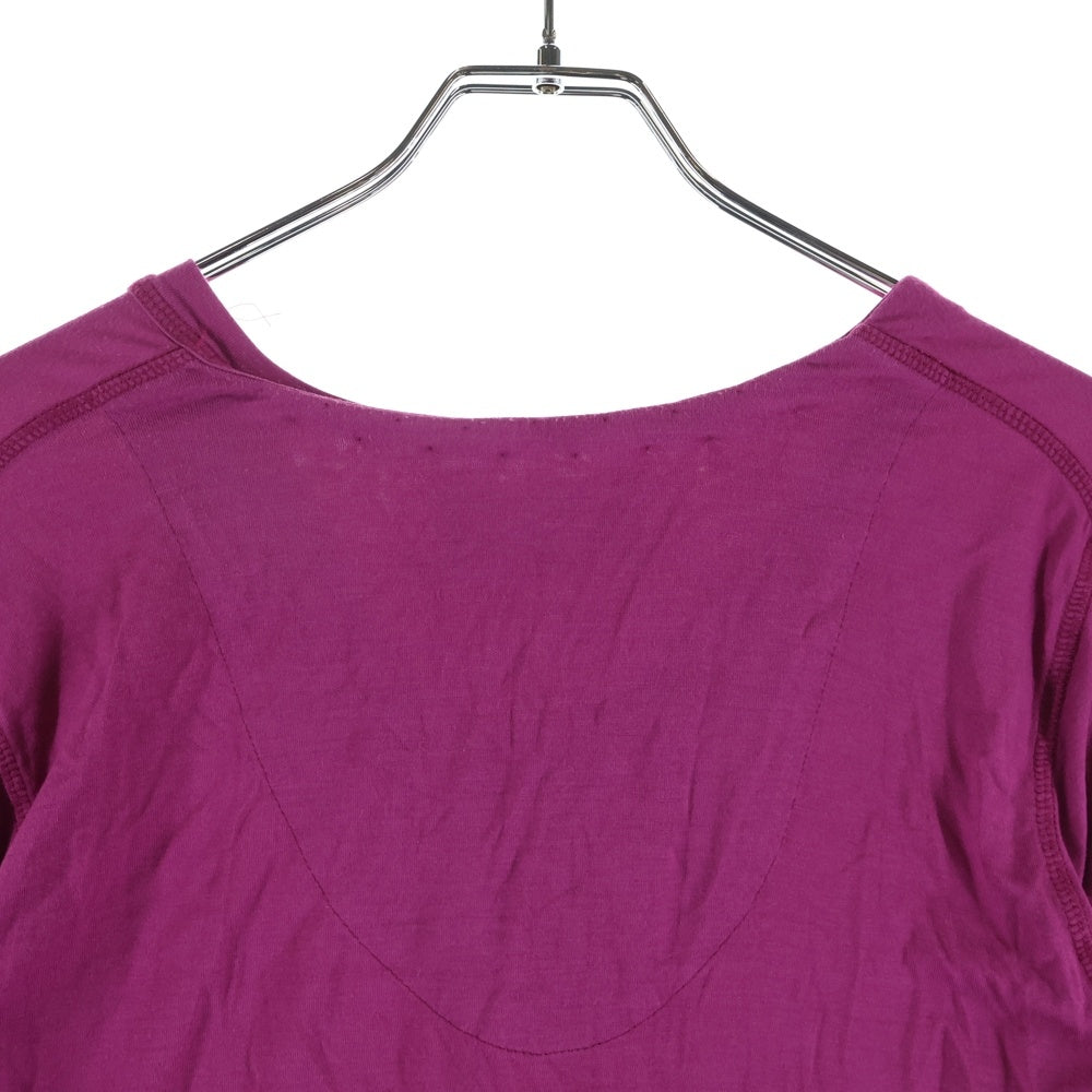 Maison Margiela(メゾンマルジェラ) 06AW ここのえ期 インサイドアウトデザイン Vネックカットソー 長袖Tシャツ ピンク 00959/0062 レディース