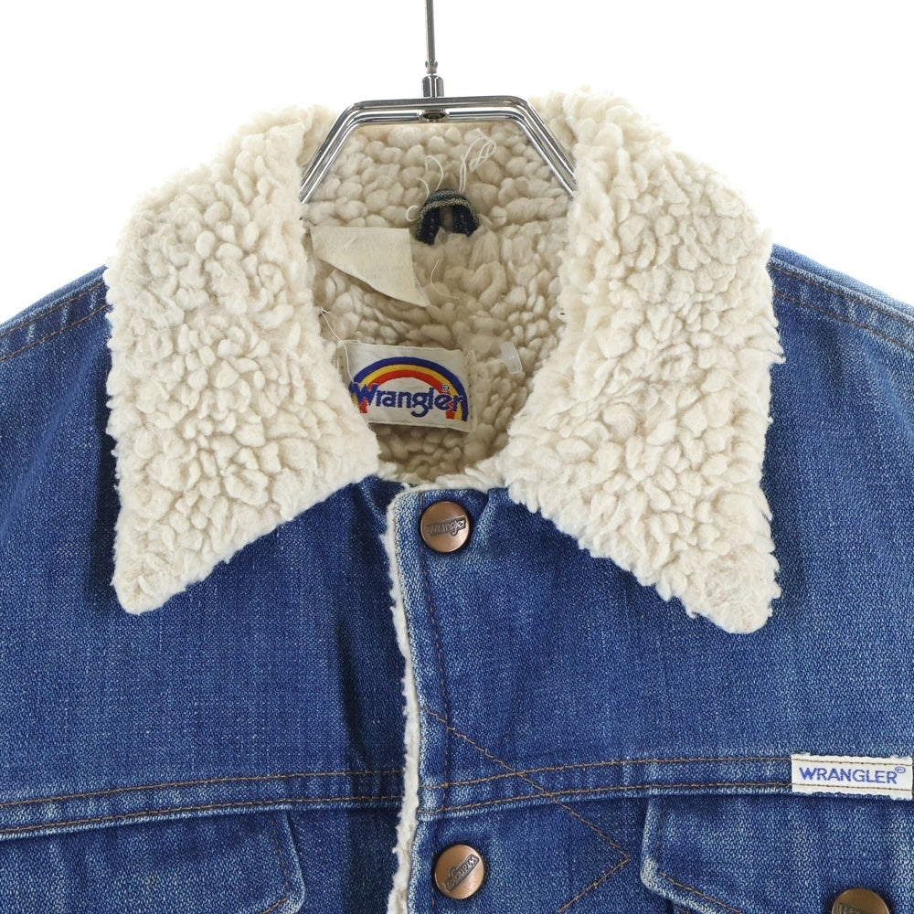 Wrangler(ラングラー) 70s VINTAGE Denim Boa Jacket デニムボアジャケット スナップボタン インディゴ