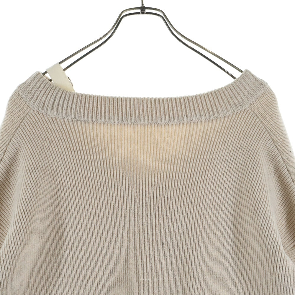 JACQUEMUS(ジャックムス) 23AW アシンメトリー Vネックニット ベージュ 236KN150-2116-130