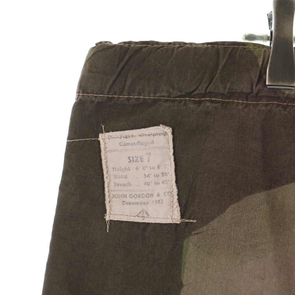 VINTAGE(ヴィンテージ) 40s SAS US BRUSHSTROKE CAMO OVER PANTS イギリス軍 カモ柄 パンツ グリーン/ブラウン