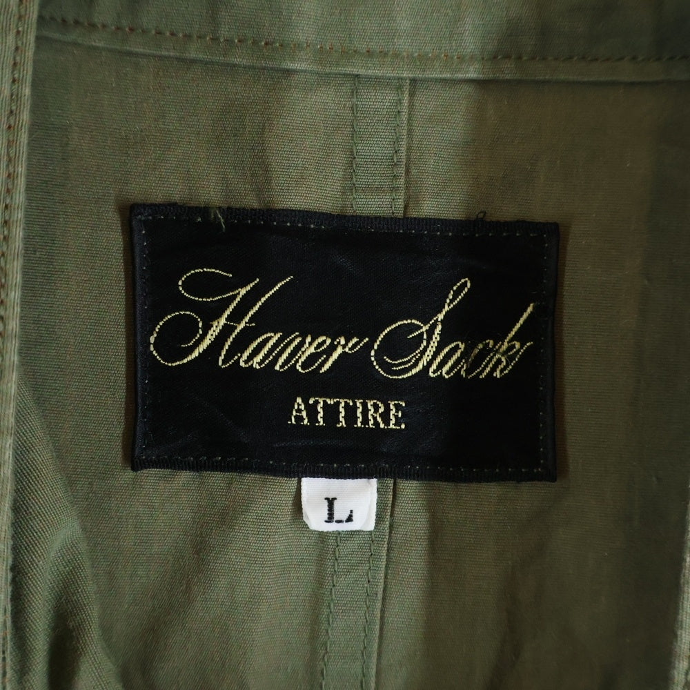 HAVERSACK(ハバーザック) WEATHERCROSS MOTORCYCLE LONG COAT ウェザークロス ロングコート グリーン 472300