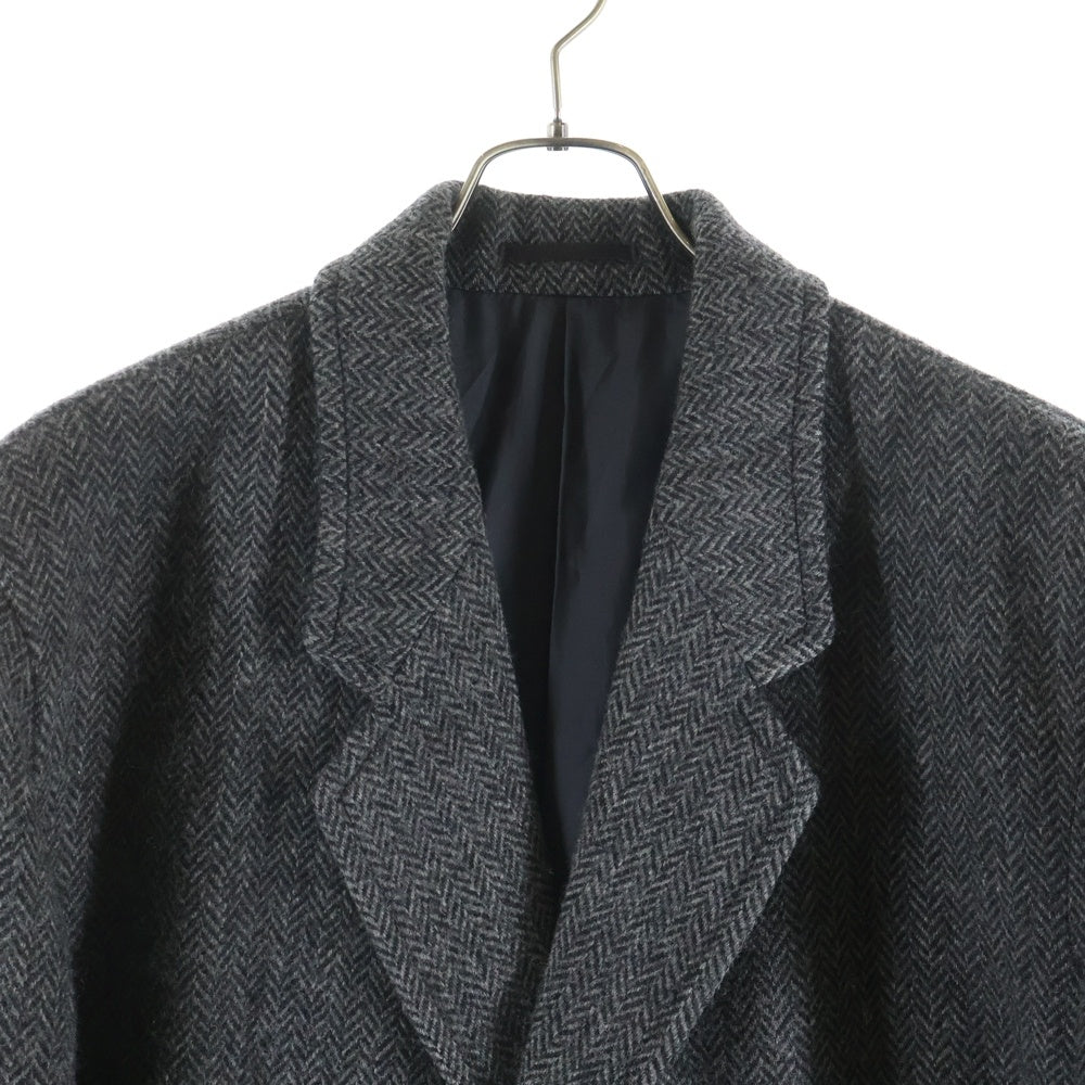 COMME des GARCONS HOMME(コムデギャルソンオム) 80s Archive Chesterfield Coat HC-080150 デカオム ヘリンボーン コート グレー