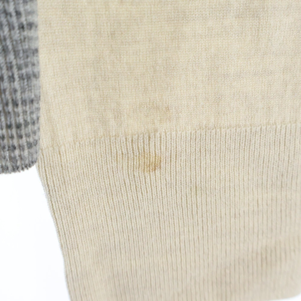 Alexander McQueen(アレキサンダーマックイーン) MADE IN ITARY イタリア製 ベルトデザイン ニットセーター ウール ホワイト 261698 Q1ADZ レディース