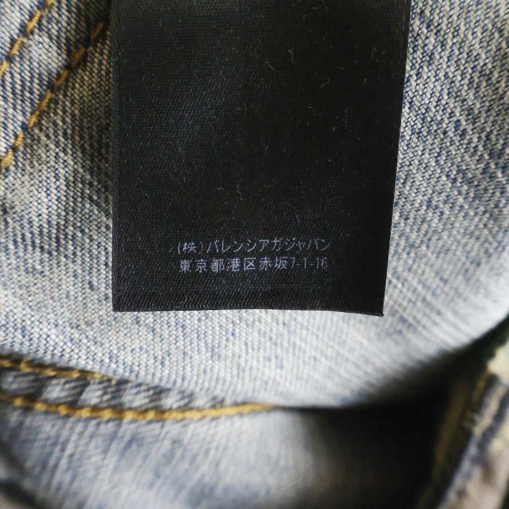 BALENCIAGA(バレンシアガ) 21AW Layered レイヤードワイドデニムパンツ 迷彩 インディゴ 661609
