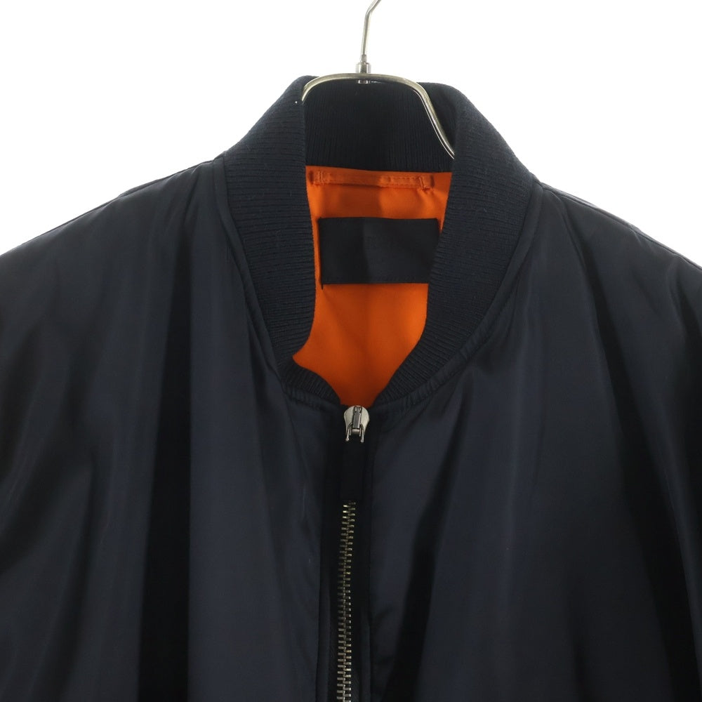 PRADA(プラダ) Re-Nylon トライアングルロゴプレート MA-1 ボンバージャケット ブラック SGB903 1WQ8