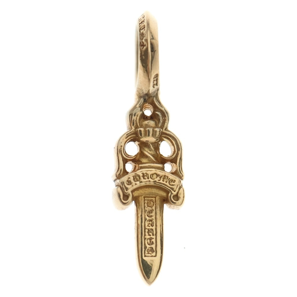 クロムハーツ CHROME HEARTS 【 22K STACK DAGGER V2 】 ダガー スタック チャーム ゴールド ネックレ ストップ　w26138 CHROME HEARTS(クロムハーツ) 22K STACK DAGGER V2 ダガースタック