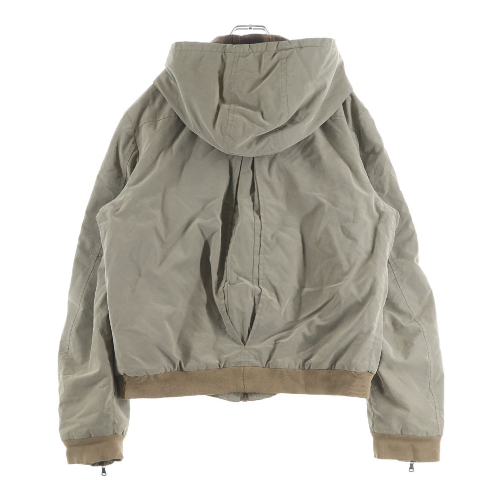 DOLCE & GABBANA(ドルチェアンドガッバーナ) 03AW Archive MADE IN ITALY ZIP UP BOMBER JACKET イタリア製 ジップアップ ボンバージャケット ベージュ