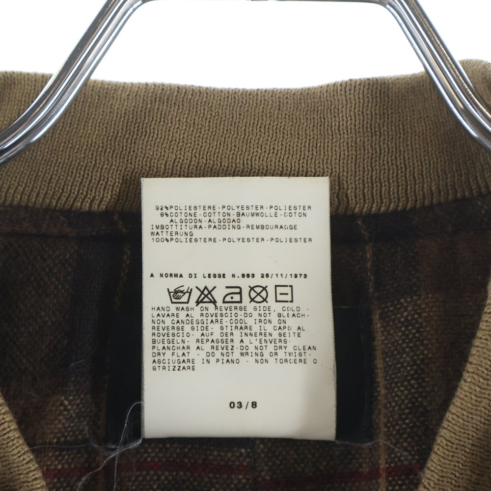 DOLCE & GABBANA(ドルチェアンドガッバーナ) 03AW Archive MADE IN ITALY ZIP UP BOMBER JACKET イタリア製 ジップアップ ボンバージャケット ベージュ