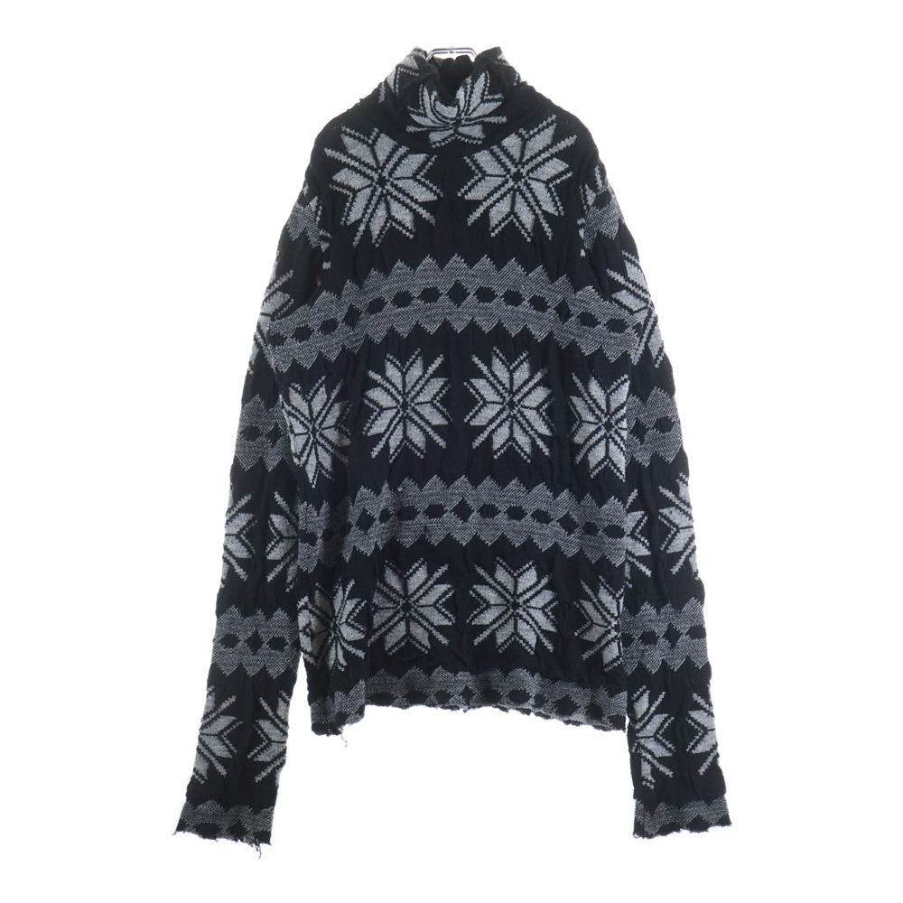 RAF SIMONS(ラフシモンズ) 03AW Archive CLOSER Turtle Nordic Knit アーカイブ クローザー期 ノルディック タートル ニット ブラック