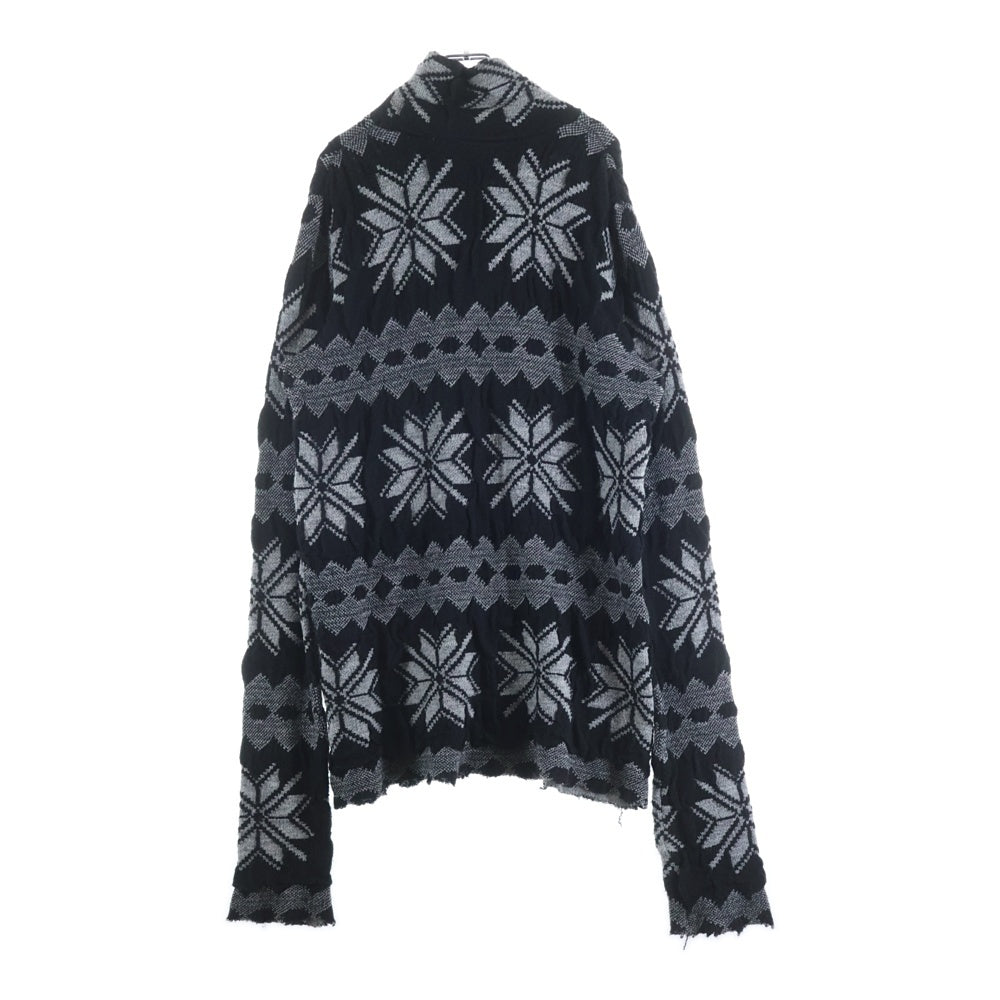 RAF SIMONS(ラフシモンズ) 03AW Archive CLOSER Turtle Nordic Knit アーカイブ クローザー期 ノルディック タートル ニット ブラック