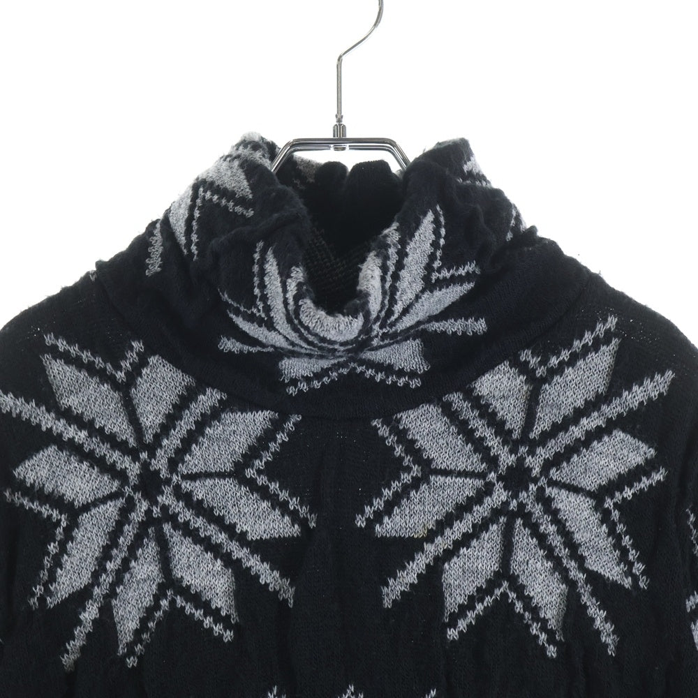 RAF SIMONS(ラフシモンズ) 03AW Archive CLOSER Turtle Nordic Knit アーカイブ クローザー期 ノルディック タートル ニット ブラック