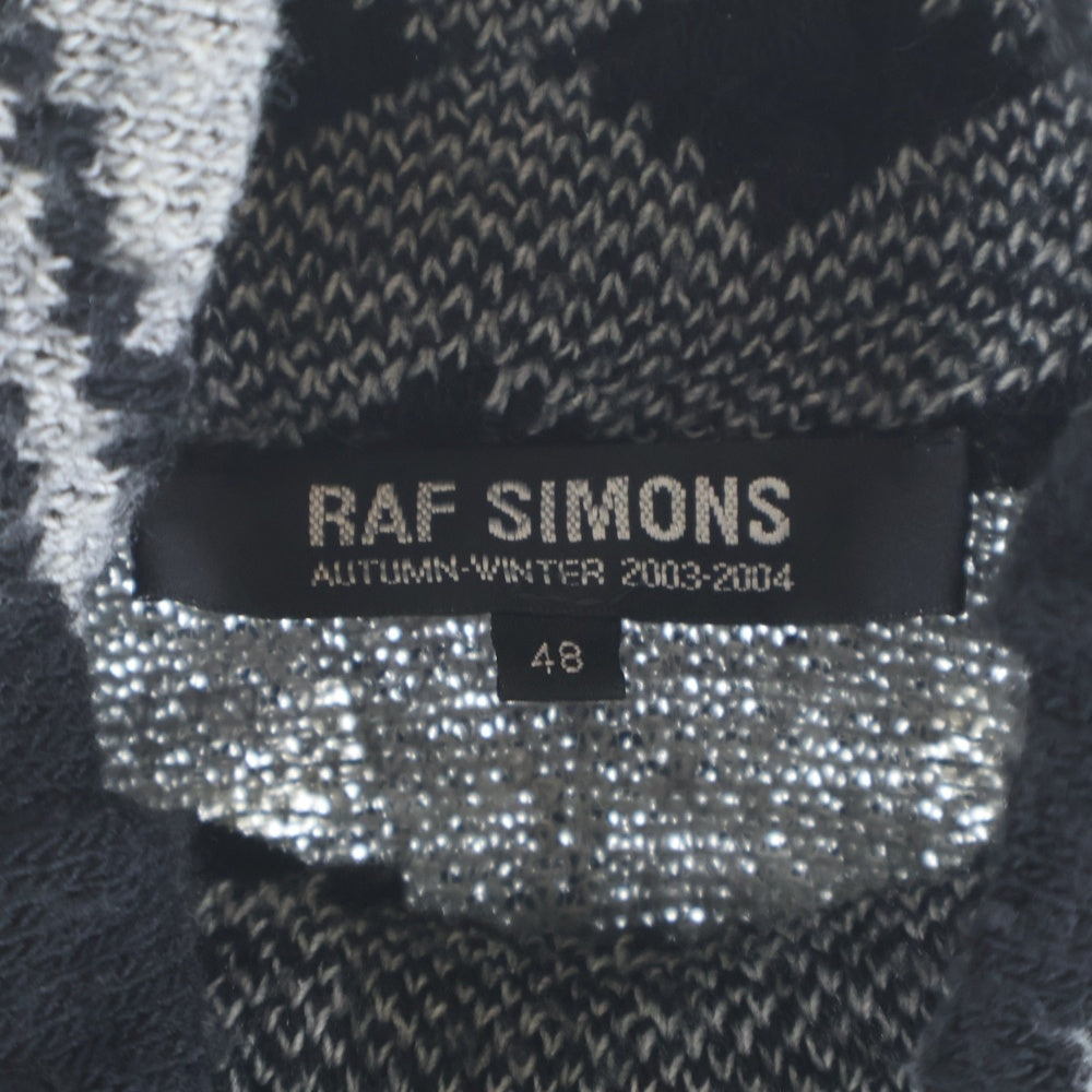 RAF SIMONS(ラフシモンズ) 03AW Archive CLOSER Turtle Nordic Knit アーカイブ クローザー期 ノルディック タートル ニット ブラック