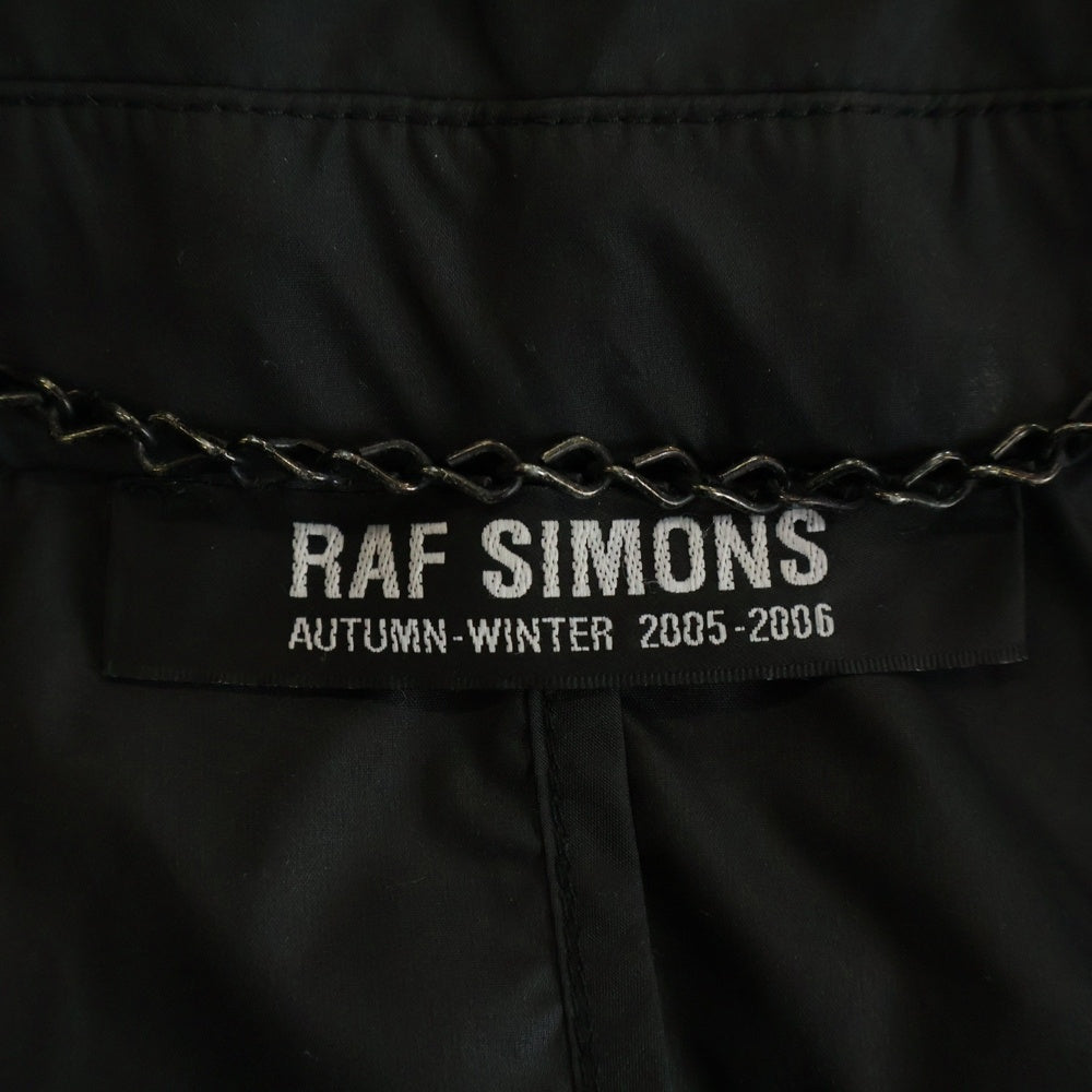 RAF SIMONS(ラフシモンズ) 05AW Archive Poltergeist Nylon Over Coat アーカイブ ポルターガイスト期 ナイロン オーバーコート インディゴ