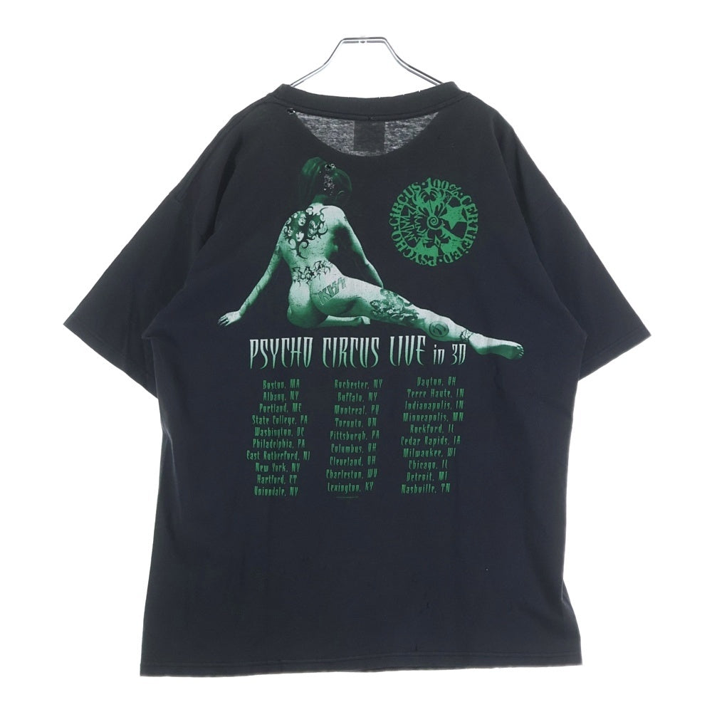 VINTAGE(ヴィンテージ) 90s KISS Psycho Circus キス サイコサーカス Tシャツ 半袖カットソー ブラック