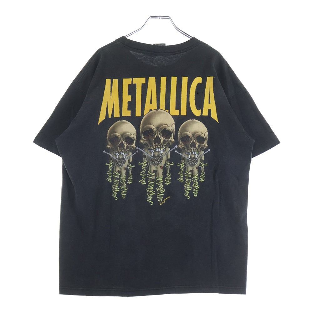 VINTAGE(ヴィンテージ) 90s METALLICA PUSHEAD FIXXER メタリカ フィクサー パスヘッド Tシャツ 半袖カットソー ブラック