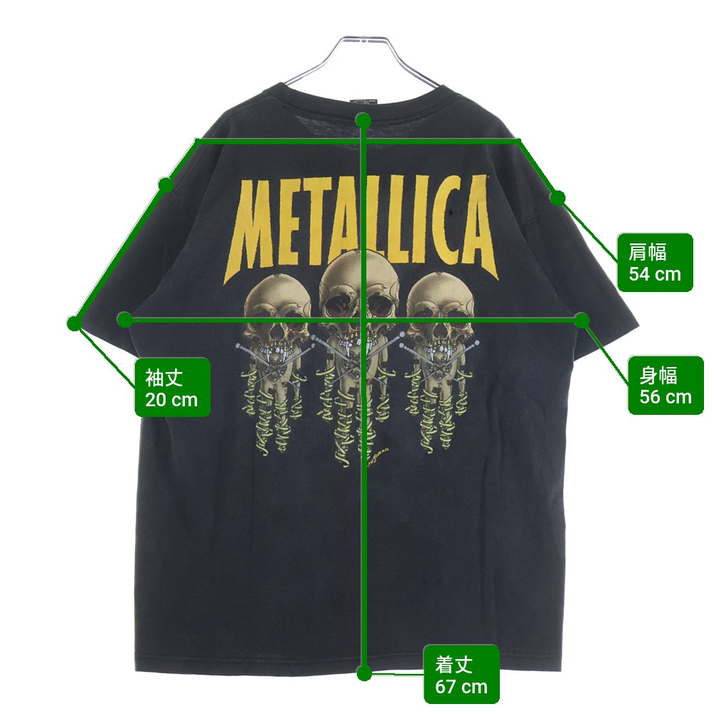 VINTAGE(ヴィンテージ) 90s METALLICA PUSHEAD FIXXER メタリカ フィクサー パスヘッド Tシャツ 半袖カットソー ブラック