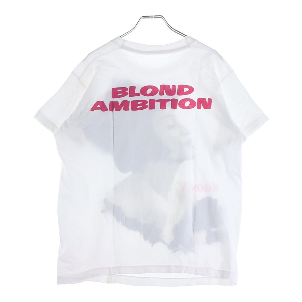 VINTAGE(ヴィンテージ) 90s MADONNA BLOND AMBITION TOUR MONOCHROME PHOTO マドンナ Tシャツ 半袖カットソー ホワイト