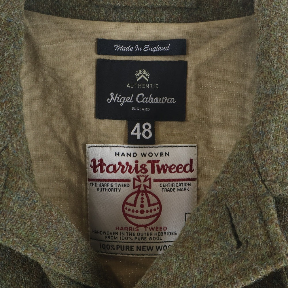 NIGEL CABOURN(ナイジェルケーボン) 21AW ×HARRIS TWEED MADE IN U.K. OW-11 NAM COAT CLASSIC イギリス製 ハリスツイード クラシックウールコート 8043-11-00030