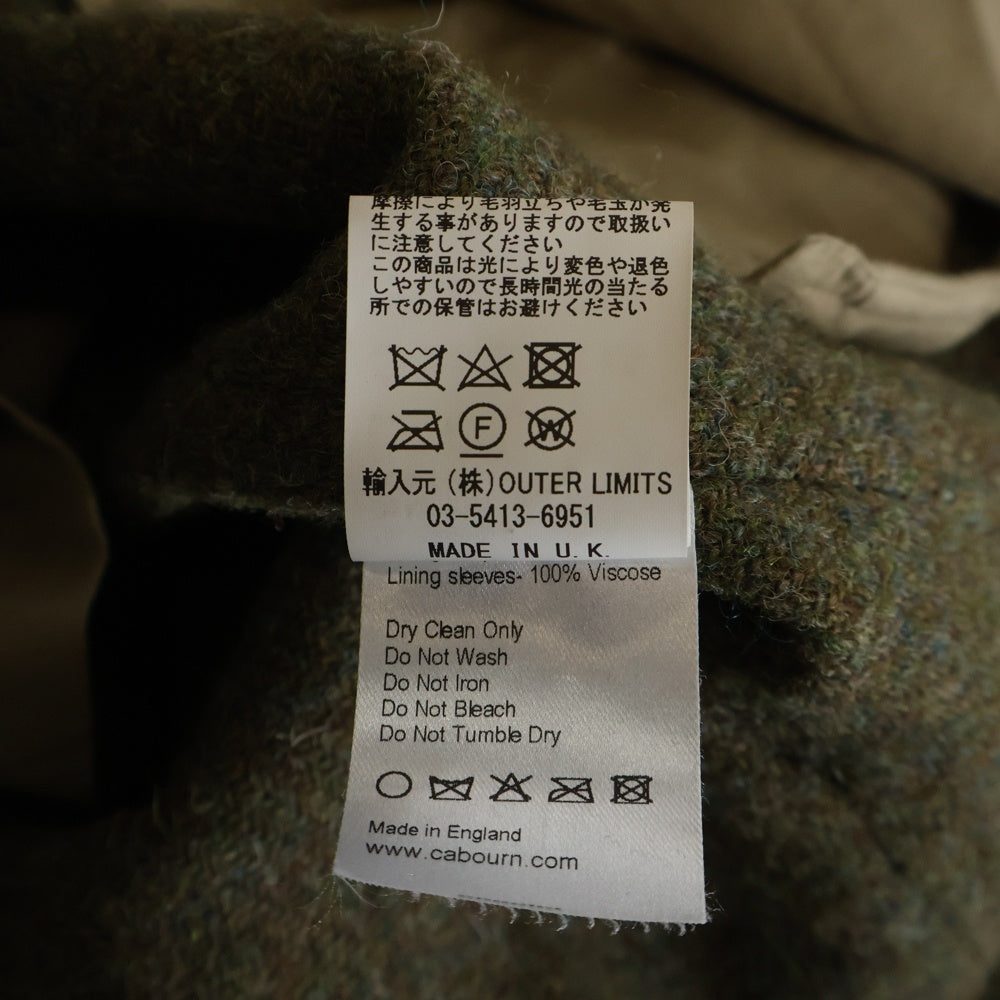 NIGEL CABOURN(ナイジェルケーボン) 21AW ×HARRIS TWEED MADE IN U.K. OW-11 NAM COAT CLASSIC イギリス製 ハリスツイード クラシックウールコート 8043-11-00030