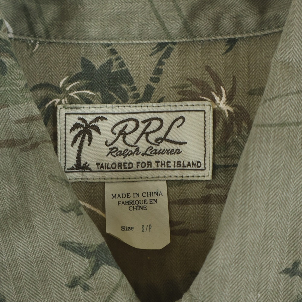 RRL(ダブルアールエル) 19SS MILITARY JACKET トロピカルプリント ミリタリー ジャケット カバーオール グリーン