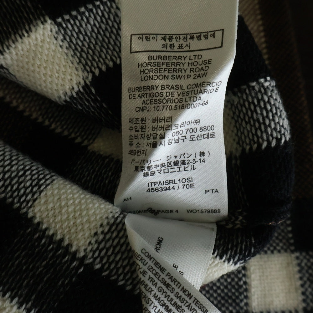 BURBERRY LONDON(バーバリーロンドン) MADE IN ITARY イタリア製 ポロシャツ ウール バーバリーチェック ブラウン 4563944