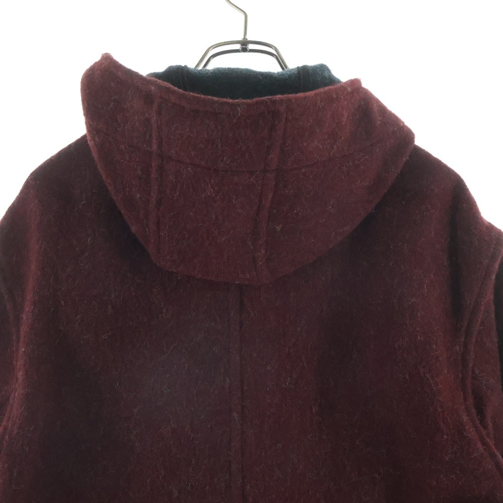 L.L.Bean(エルエルビーン) 90s ウール フーデッドコート ジップアップ ハーフコート USA製 バーガンディ