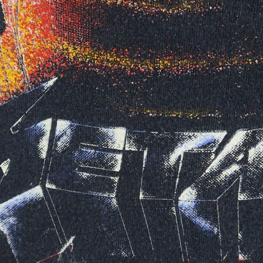 VINTAGE(ヴィンテージ) 90S METALLICA メタリカ AND JUSTICE FOR ALL 大判プリント バンドTシャツ 半袖Tシャツ カットソー ブラック