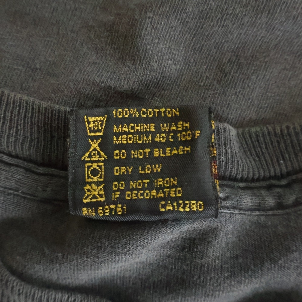 VINTAGE(ヴィンテージ) 90s PINKFLOYD WISH YOU WERE HERE ピンクフロイド 両面プリント バンドTシャツ 半袖Tシャツ カットソー ブラック