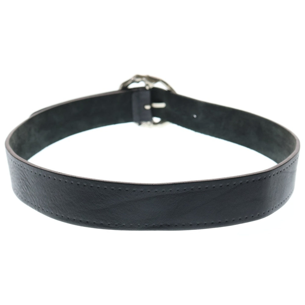 GUCCI(グッチ) Bamboo Buckle Motif Leather Belt バンブー レザーベルト ブラック レディース